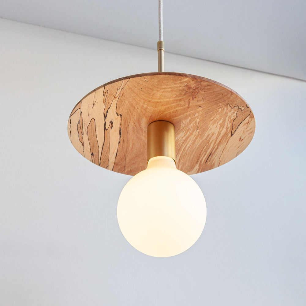 "Cara" Pendant Light - Spalted Beech