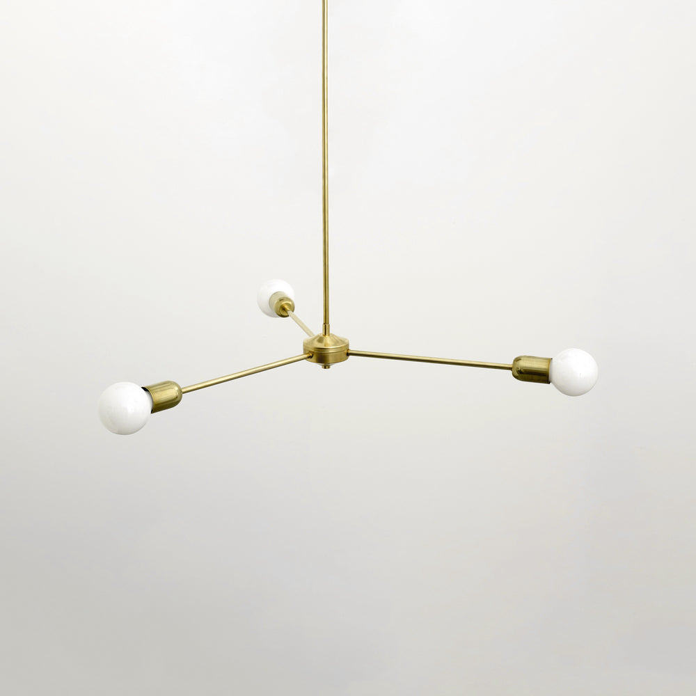 Triple Arm Chandelier