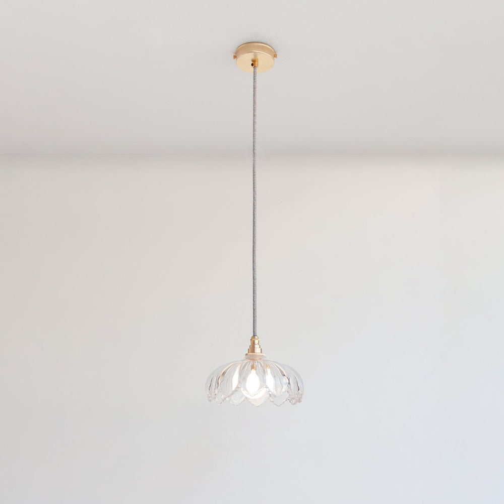 "Petal" Pendant Light - Clear Glass