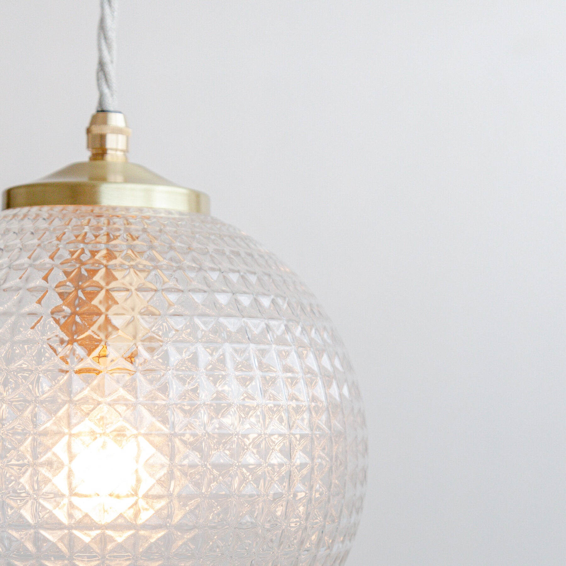 Diamond Glass Pendant Light