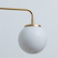 "Diner" T-Bar Opal Glass Chandelier