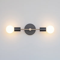 Double Arm Wall Light - Black