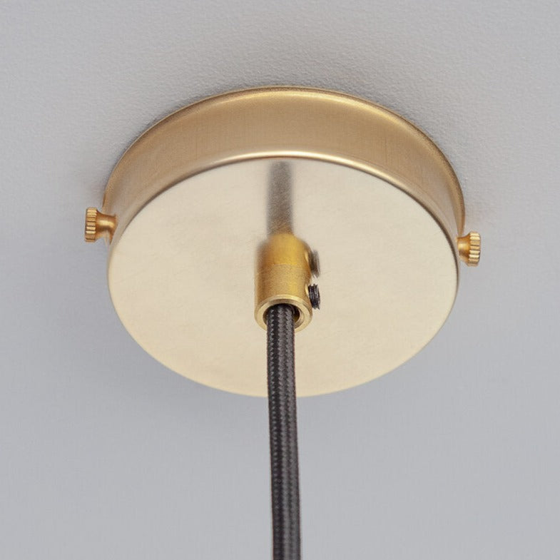 Clear Reeded Glass Globe Pendant Light