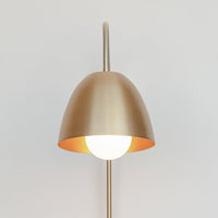 "Flexi Neck" Swing Arm Wall Light - Brass
