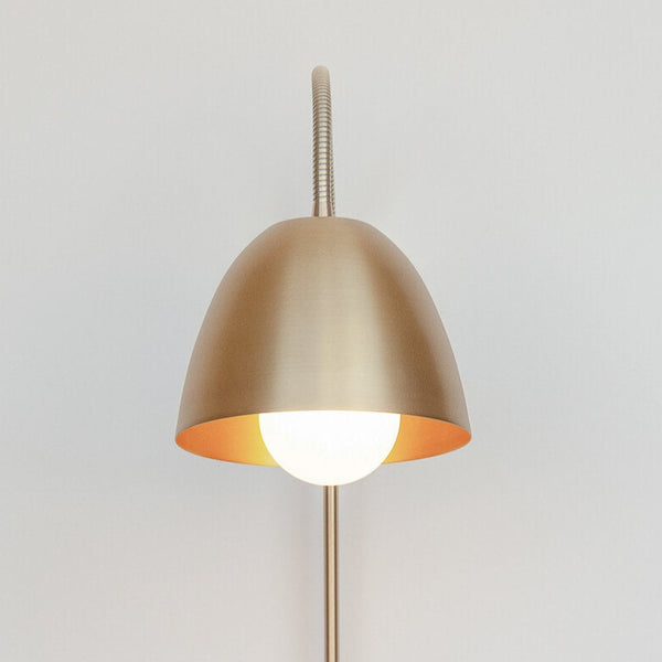 "Flexi Neck" Swing Arm Wall Light - Brass