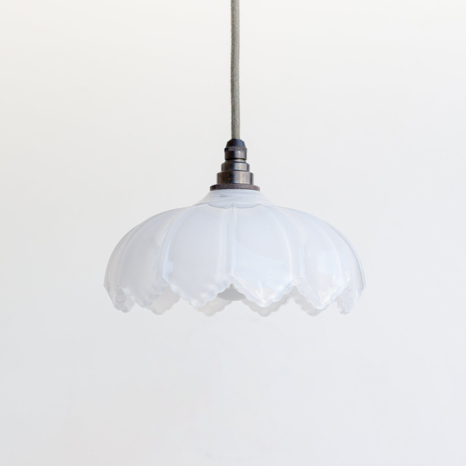 "Petal" Pendant Light - Opal Glass