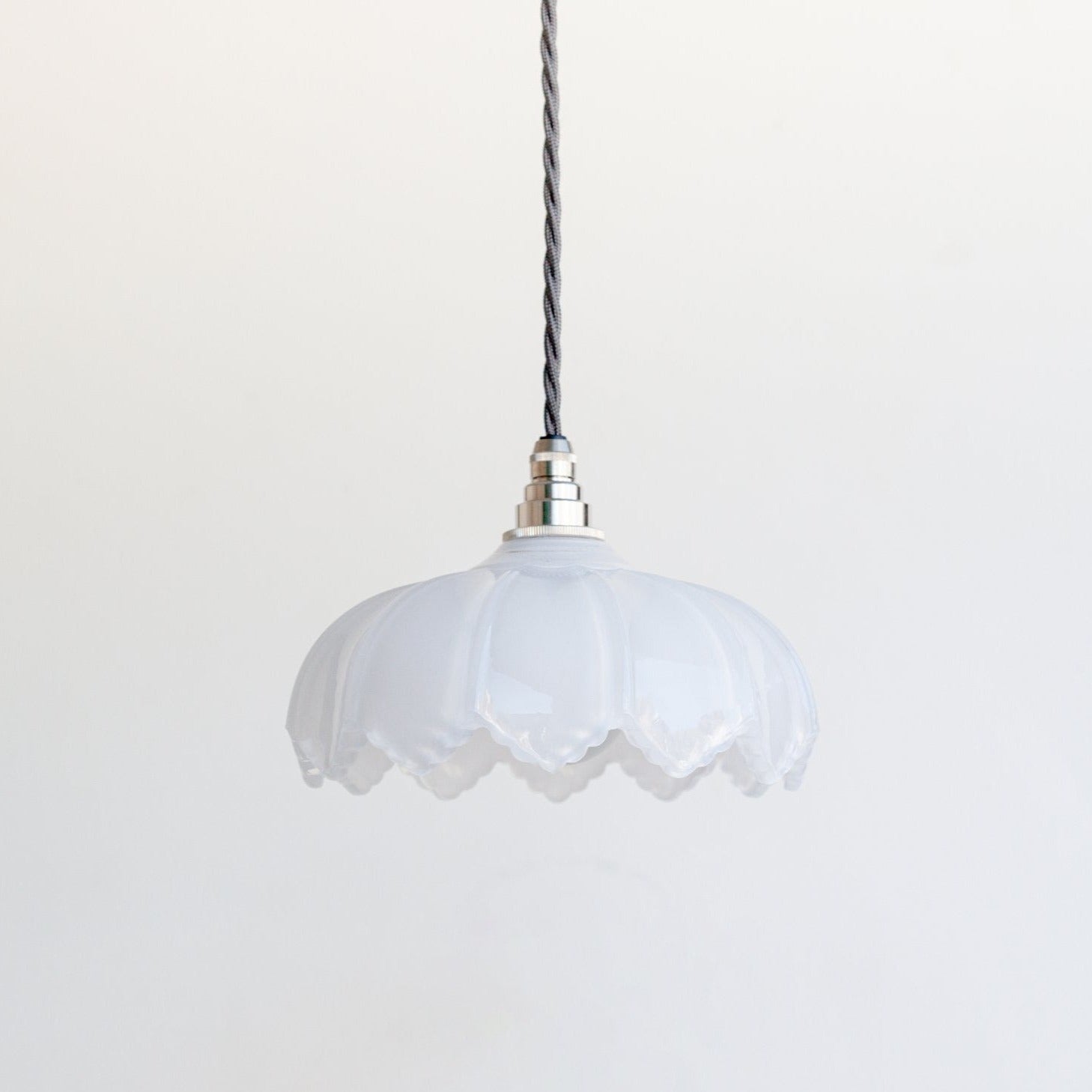 "Petal" Pendant Light - Opal Glass