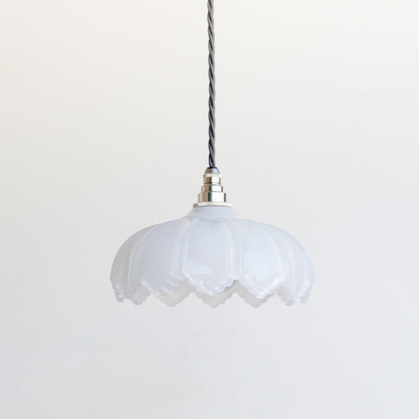 "Petal" Pendant Light - Opal Glass