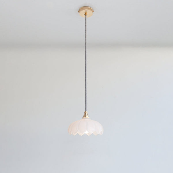 "Petal" Pendant Light - Opal Glass
