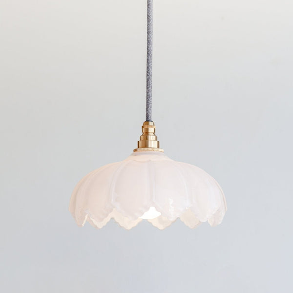 "Petal" Pendant Light - Opal Glass