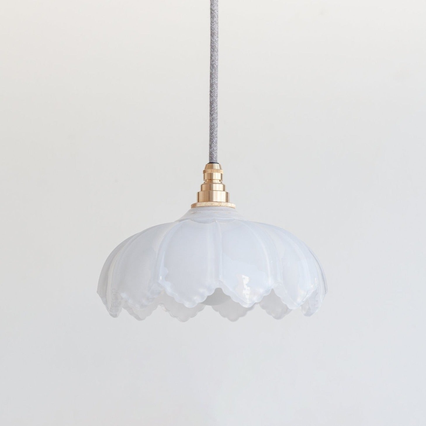 "Petal" Pendant Light - Opal Glass