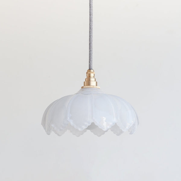 "Petal" Pendant Light - Opal Glass