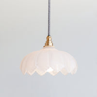 "Petal" Pendant Light - Opal Glass