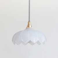 "Petal" Pendant Light - Opal Glass