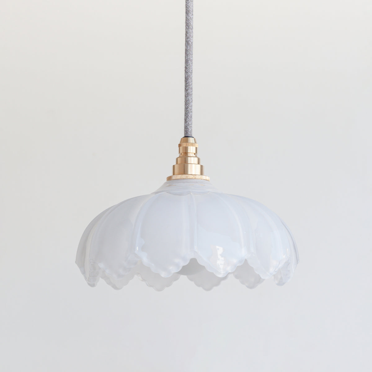 "Petal" Pendant Light - Opal Glass