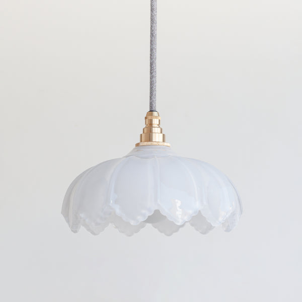 "Petal" Pendant Light - Opal Glass