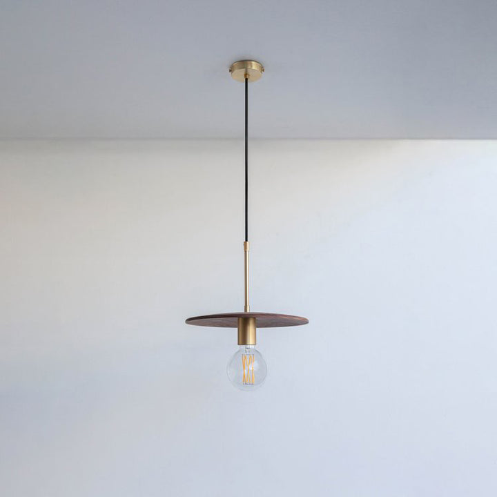 "Cara" Pendant Light - Walnut