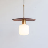 "Cara" Pendant Light - Walnut