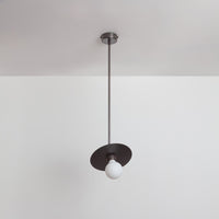 "Arc" Adjustable Stemmed Pendant Light - Brass