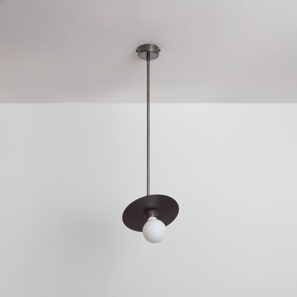 "Arc" Adjustable Stemmed Pendant Light - Brass