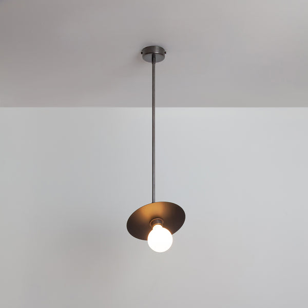 "Arc" Adjustable Stemmed Pendant Light - Brass