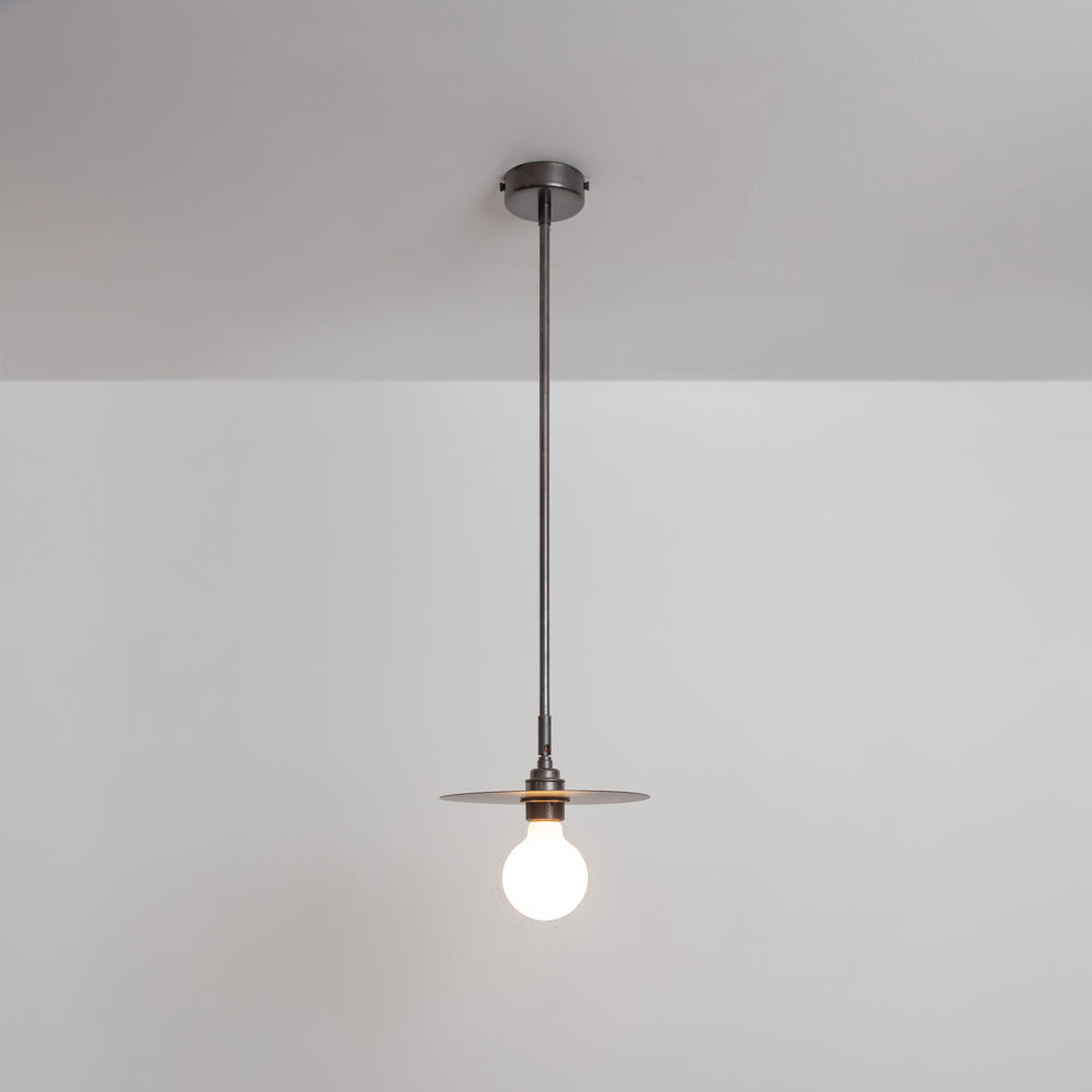 "Arc" Adjustable Stemmed Pendant Light - Brass