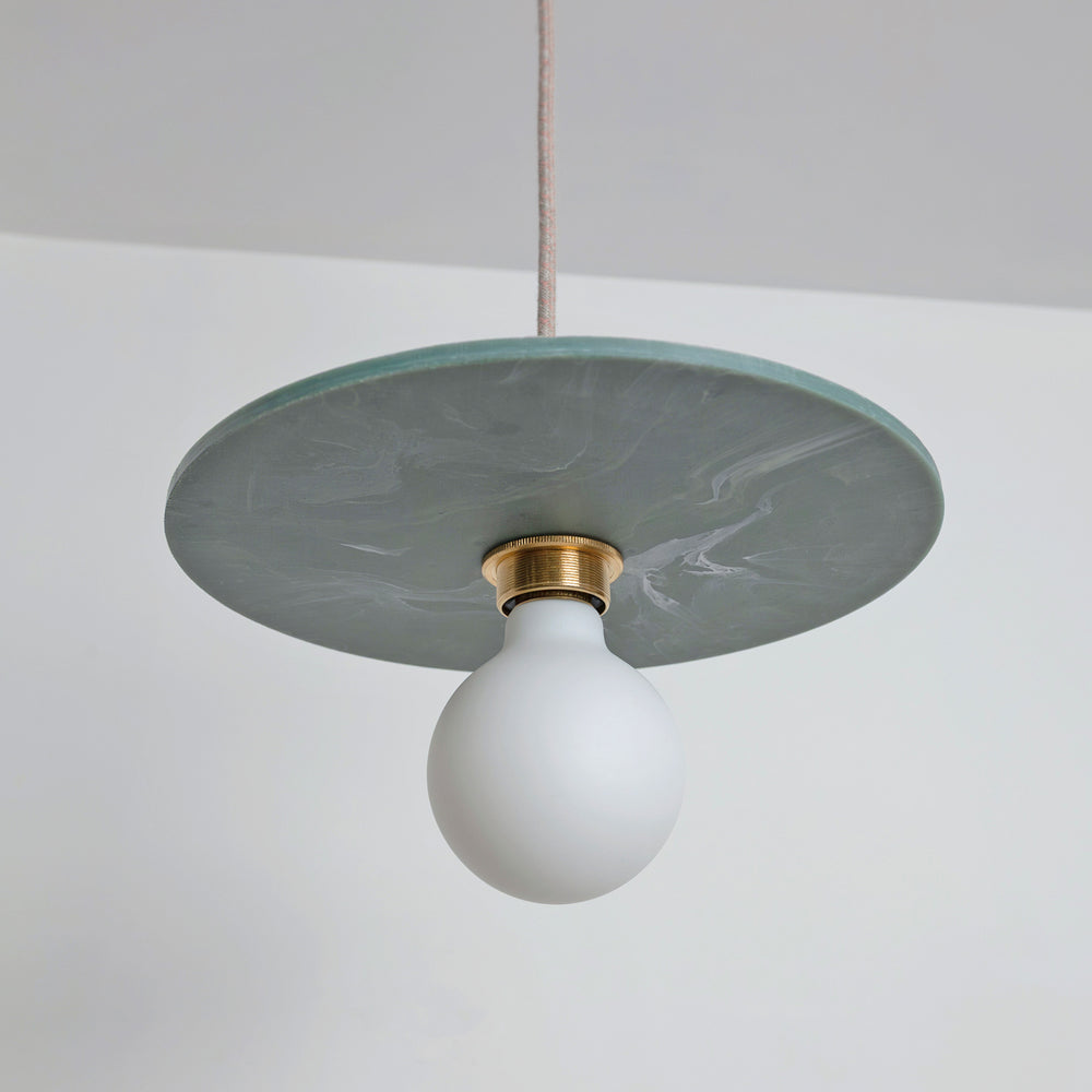 "Arc" Pendant Light - Marbled Recycled Plastic