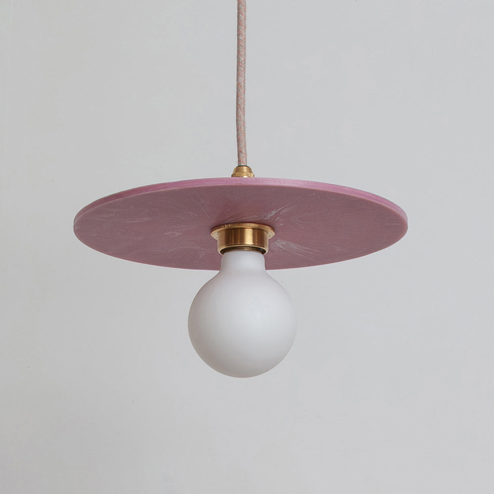 "Arc" Pendant Light - Marbled Recycled Plastic