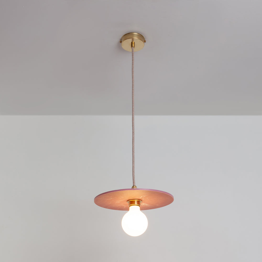 "Arc" Pendant Light - Marbled Recycled Plastic