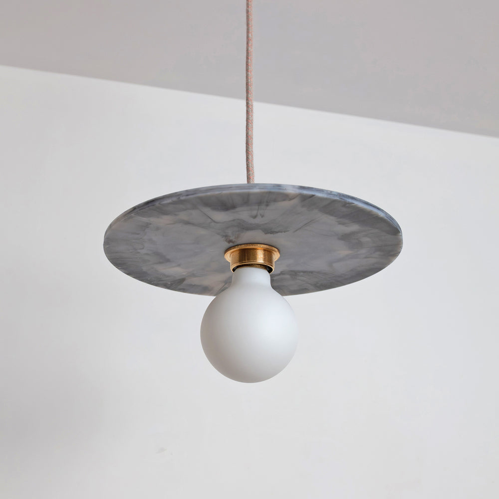 "Arc" Pendant Light - Marbled Recycled Plastic