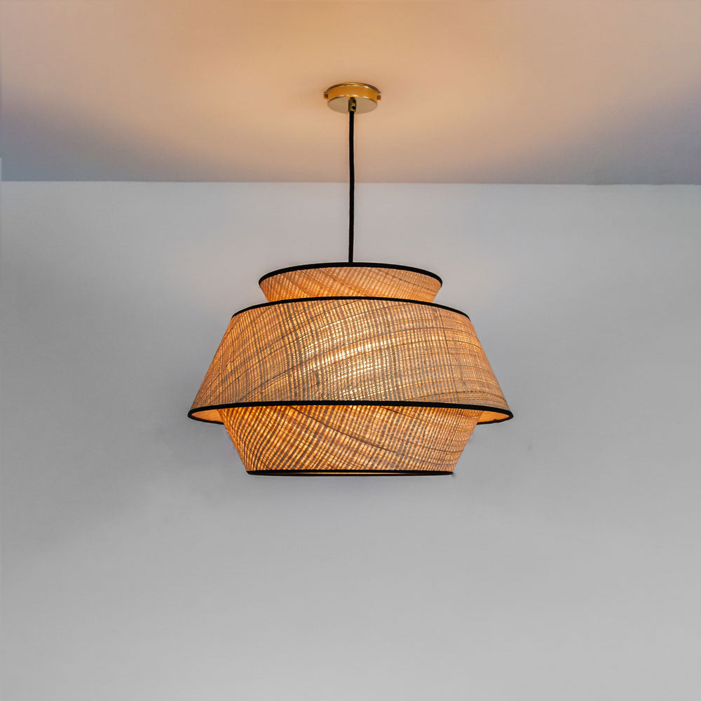 "Ashford" Raffia Shade Pendant Light