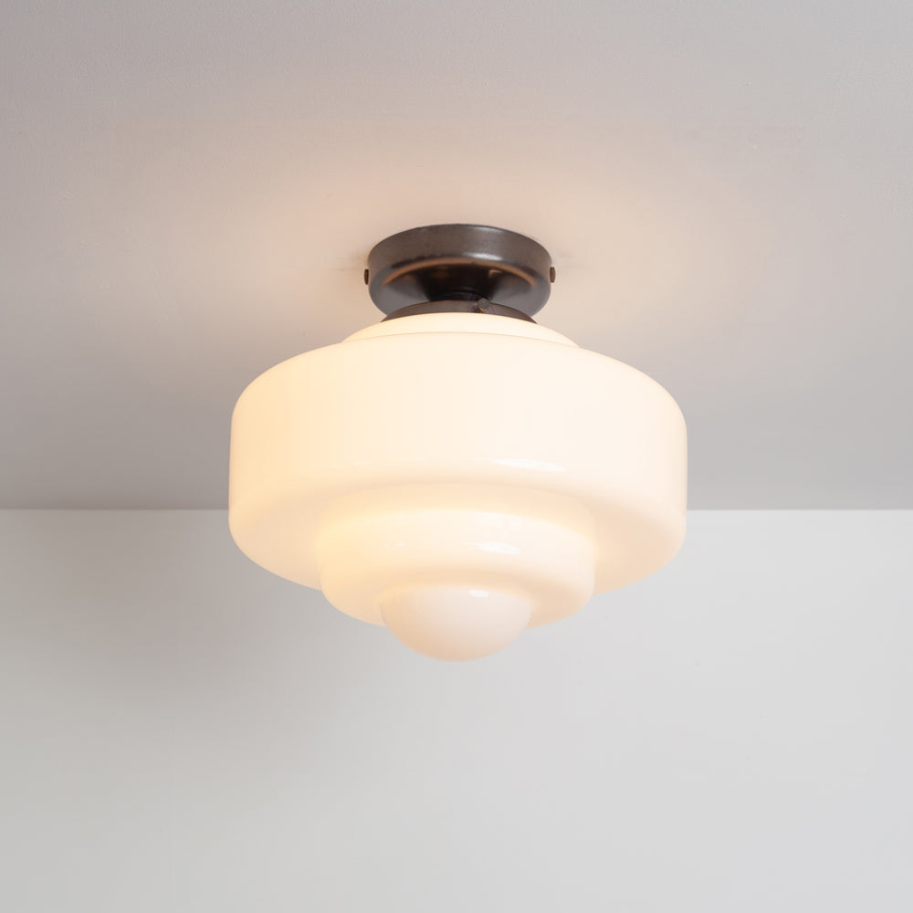 "Atlas" Flush Ceiling Light - Opal Glass