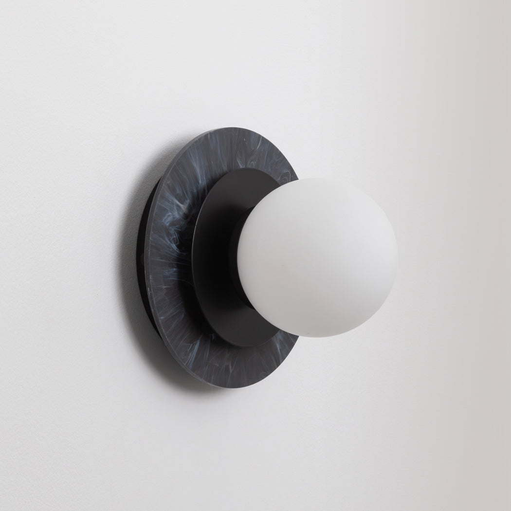 "Aurora" Wall Light - Marbled Recycled Plastic