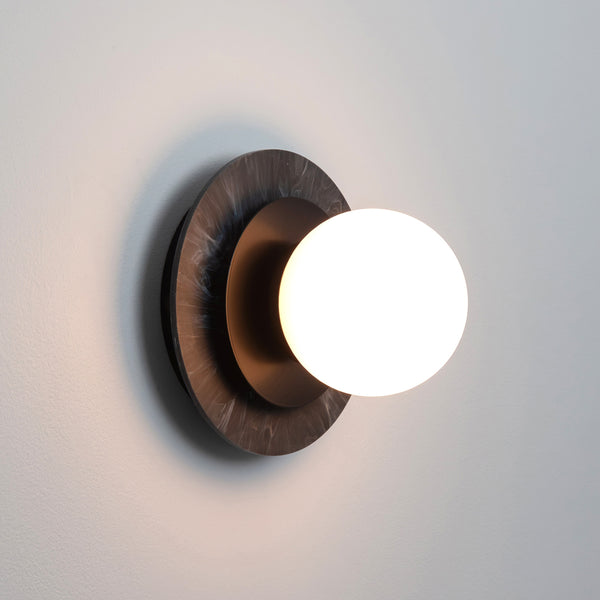 "Aurora" Wall Light - Marbled Recycled Plastic