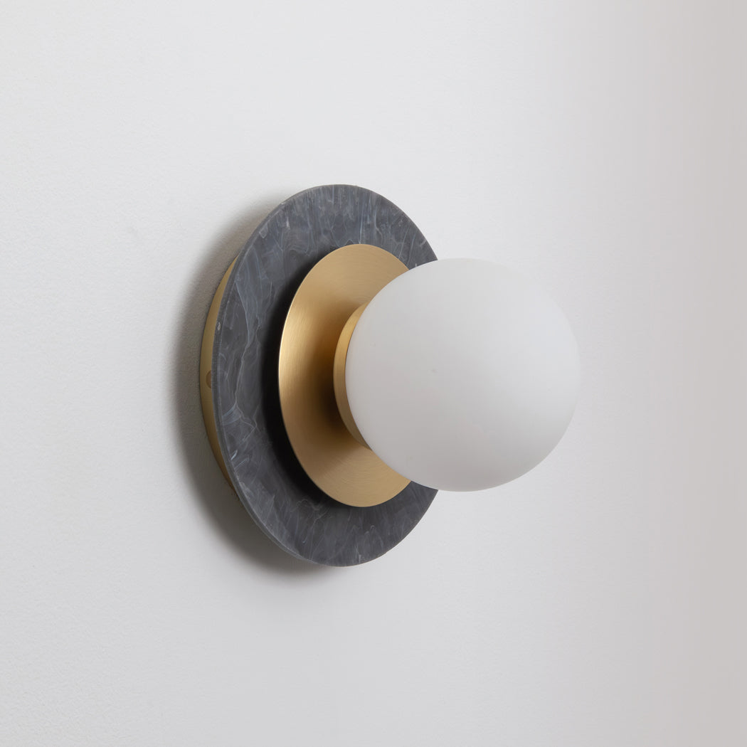 "Aurora" Wall Light - Marbled Recycled Plastic