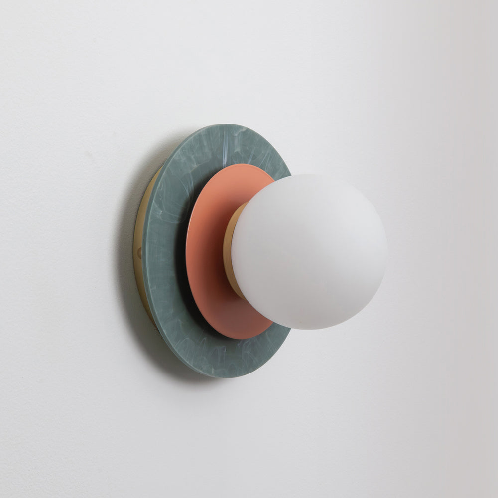 "Aurora" Wall Light - Marbled Recycled Plastic