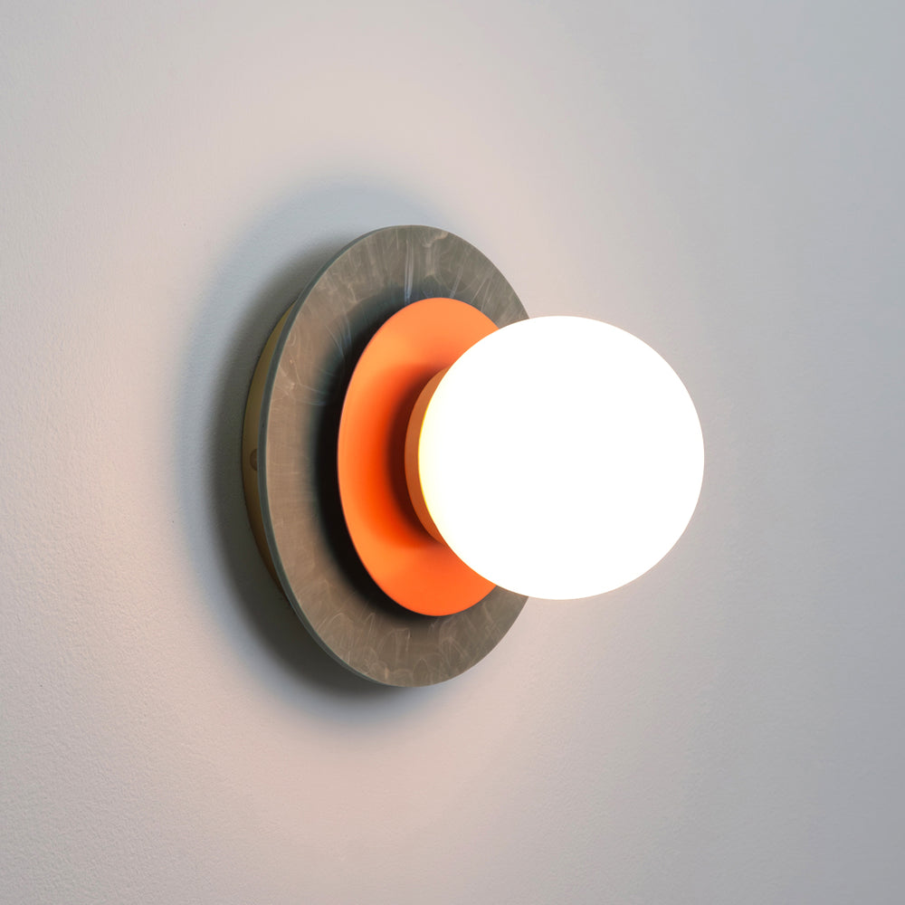 "Aurora" Wall Light - Marbled Recycled Plastic