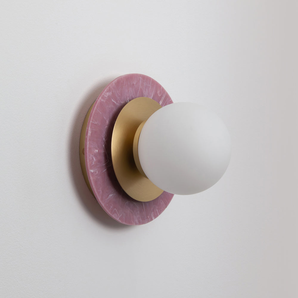 "Aurora" Wall Light - Marbled Recycled Plastic