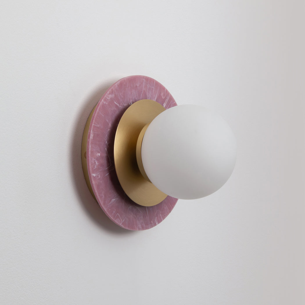 "Aurora" Wall Light - Marbled Recycled Plastic