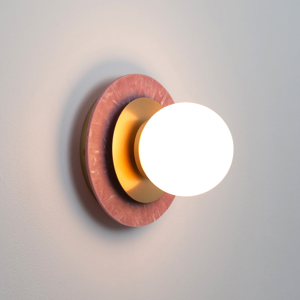 "Aurora" Wall Light - Marbled Recycled Plastic