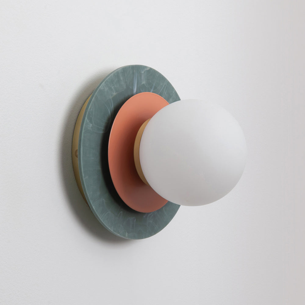 "Aurora" Wall Light - Marbled Recycled Plastic