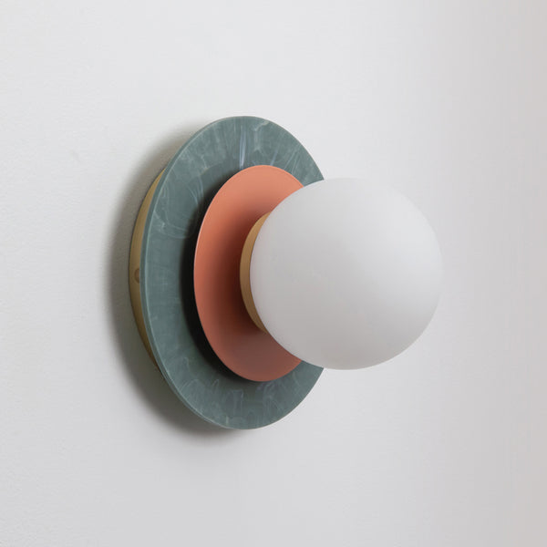 "Aurora" Wall Light - Marbled Recycled Plastic