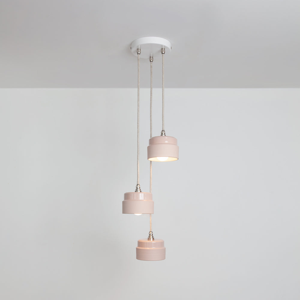 "Bex" Triple Drop Pendant - Ceramic