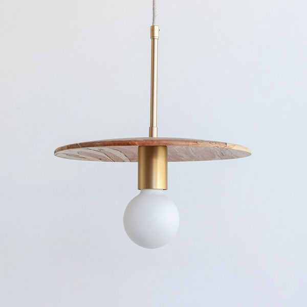 "Cara" Pendant Light - Spalted Beech