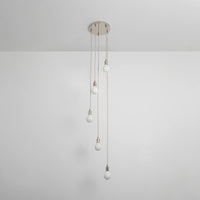 Five Drop Pendant - Bare Bulb