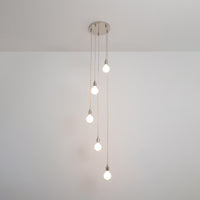 Five Drop Pendant - Bare Bulb
