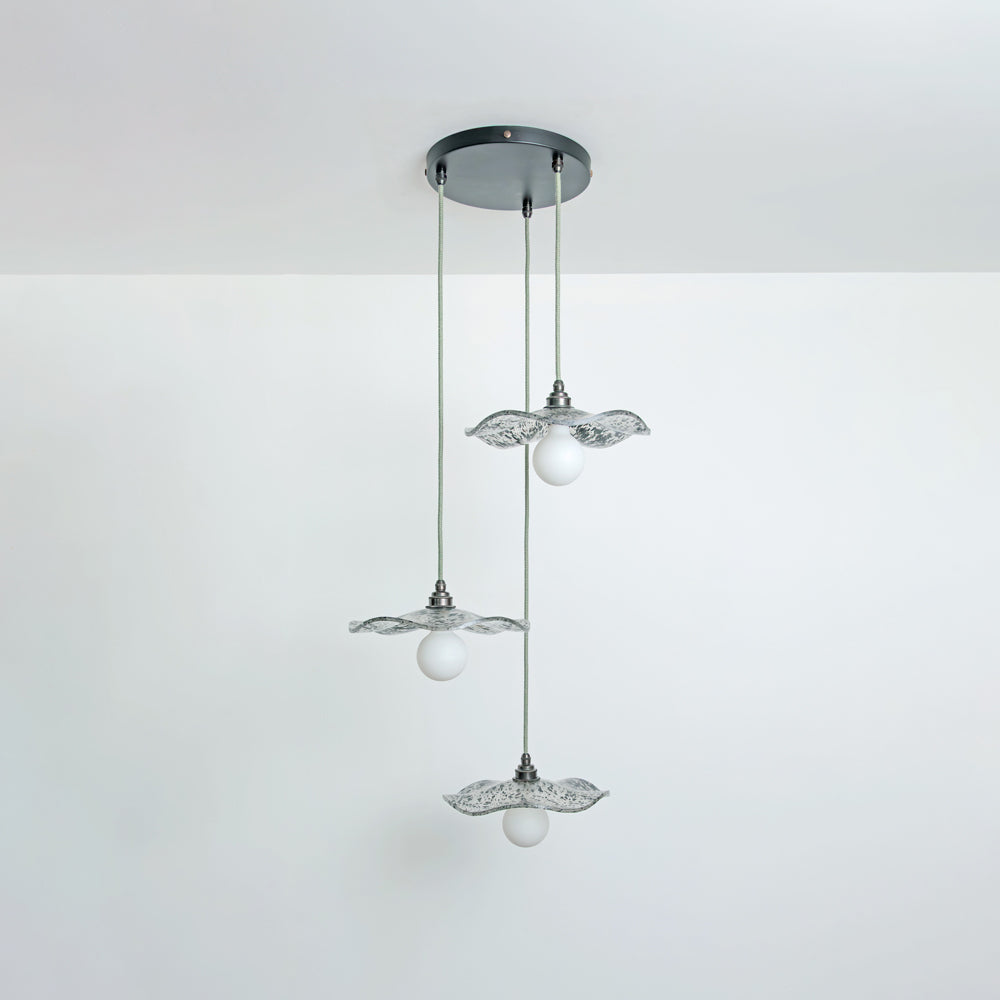 "Florence" Triple Drop Pendant - Onyx Black