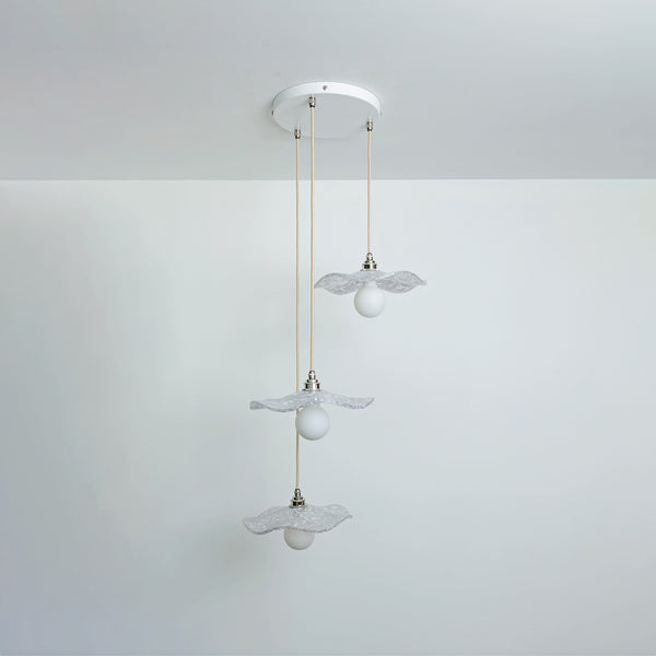 "Florence" Triple Drop Pendant - Oyster White
