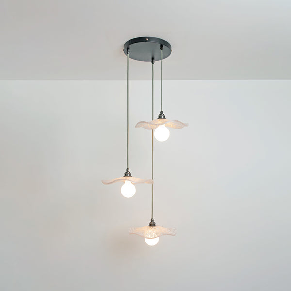 "Florence" Triple Drop Pendant - Oyster White