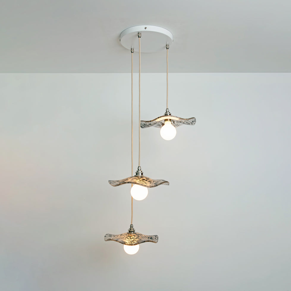 "Florence" Triple Drop Pendant - Onyx Black